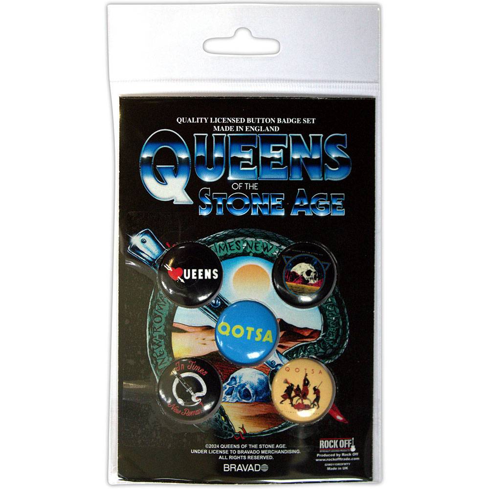 Queens Of The Stone Age - Logos Badge/button - Multicolours